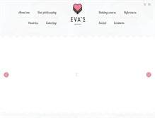 Tablet Screenshot of evasbakerysthlm.com